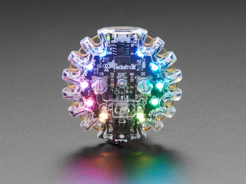 image of a Circuit Playground Express in an enclosure