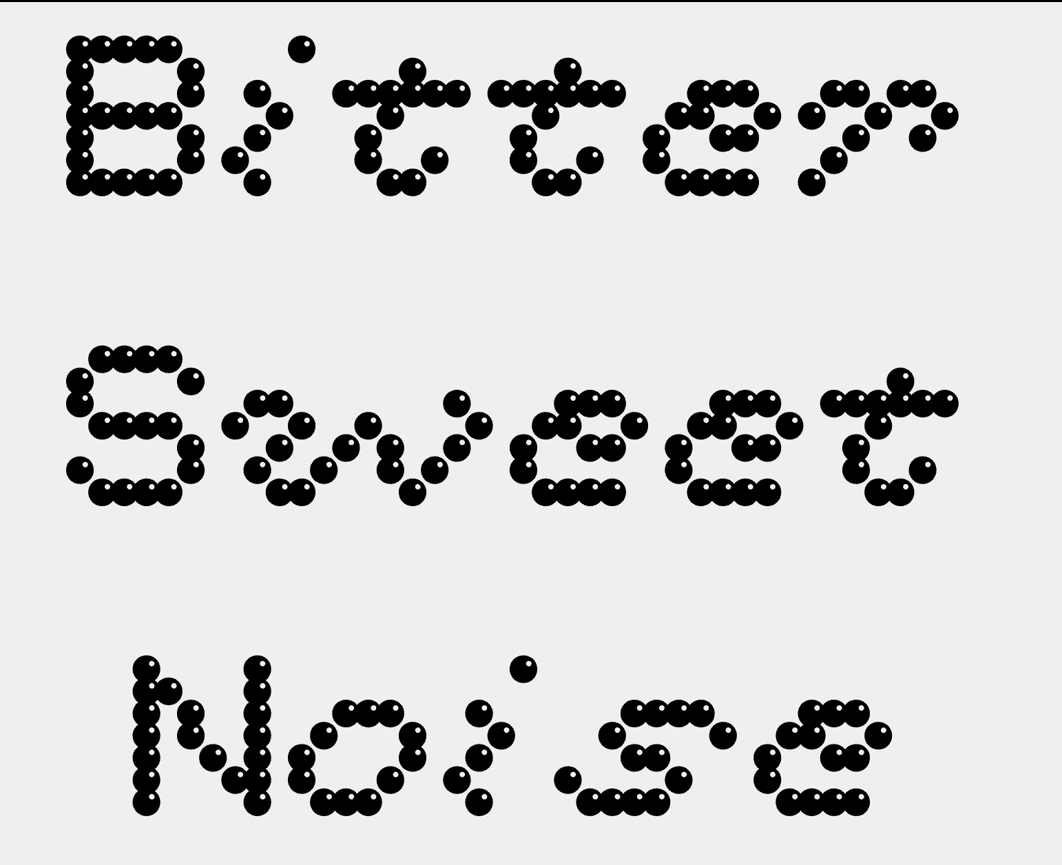 image of the text "Bitter Sweet Home" in the typeface BianZhiDai