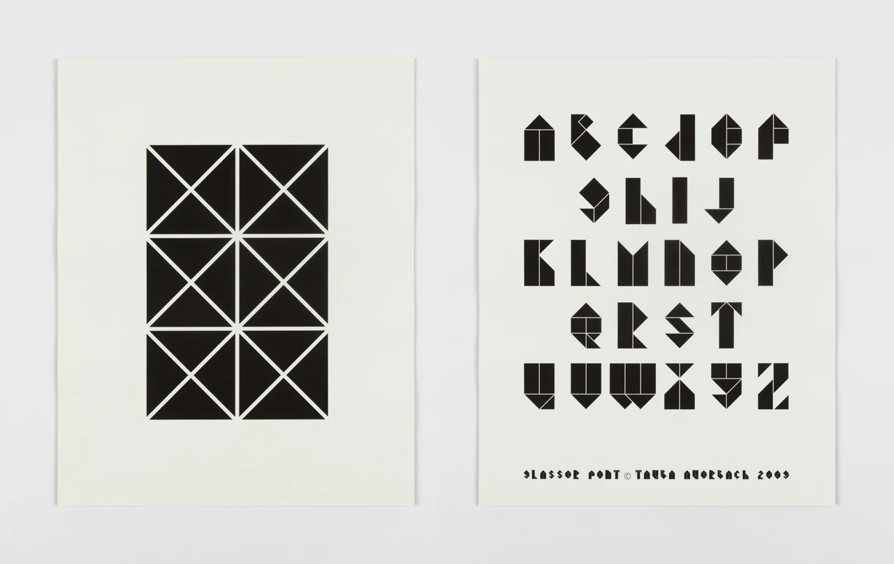 Tauba Auerbach Type Specimen poster example