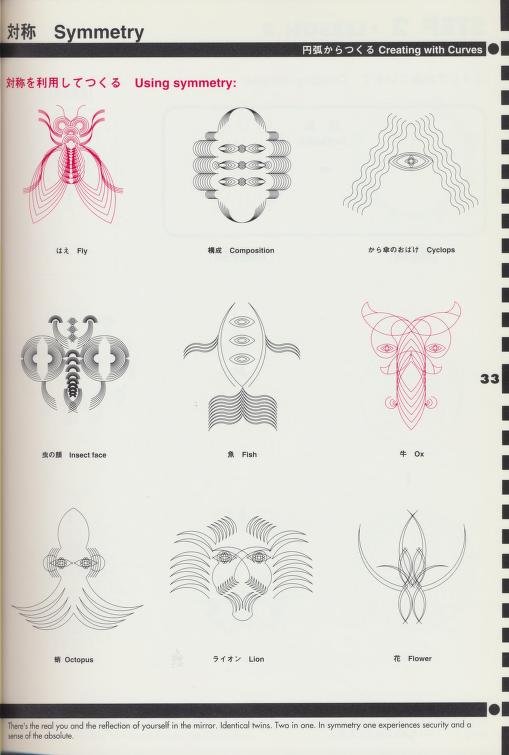 Curve Example #0 from Osamu Sato's The Art of Computer Designing