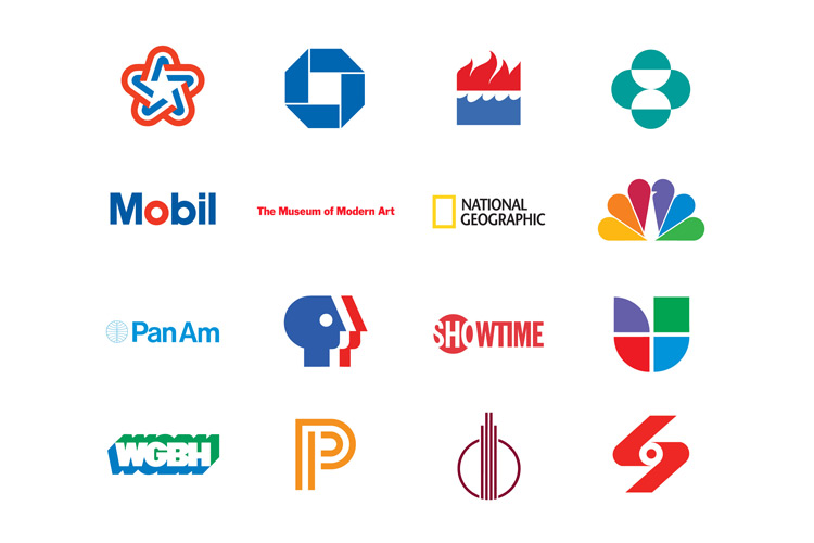 Chermayeff and Geismar and Haviv logos from Design is History